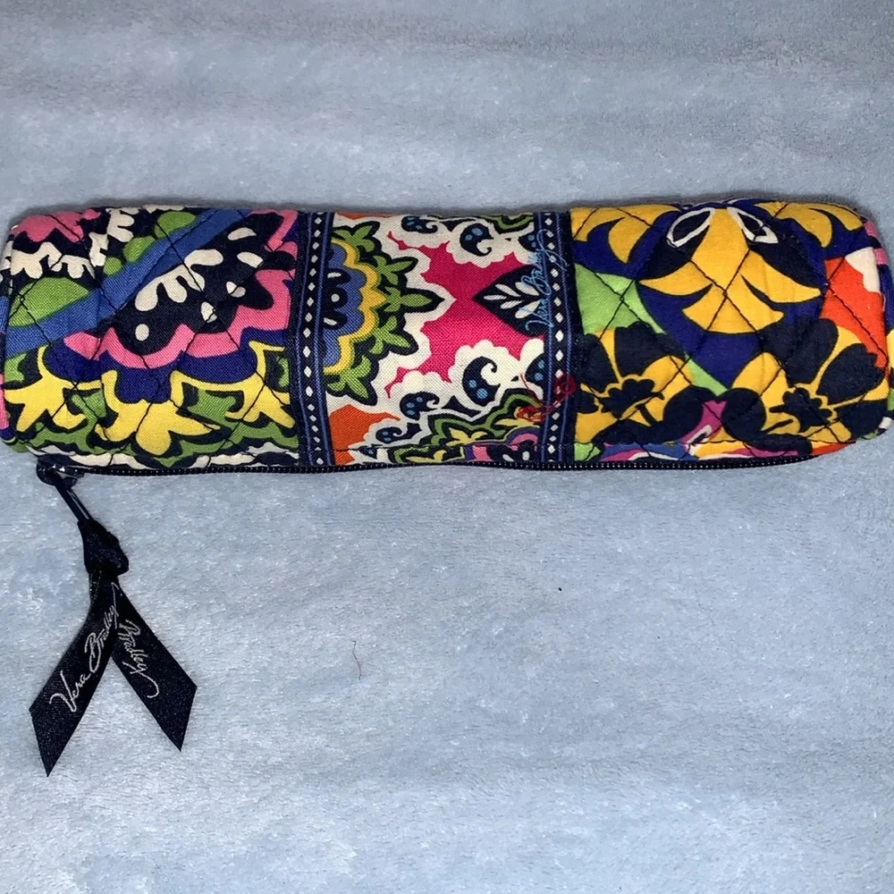 Vera Bradley on a roll cosmetics case